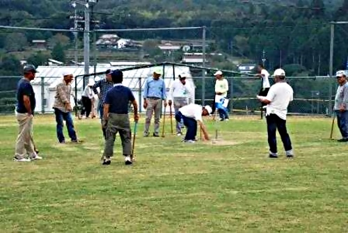 アイキャッチ: 河内地区対抗グラウンドゴルフ開催