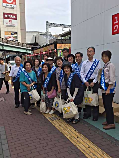 アイキャッチ: 大崎地区 東京都議会議員選挙街頭啓発をおこなう
