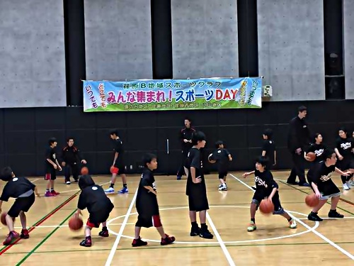 アイキャッチ: 平成29年2月　黒田電気株式会社がバスケットボール体験会と交流大会に協力