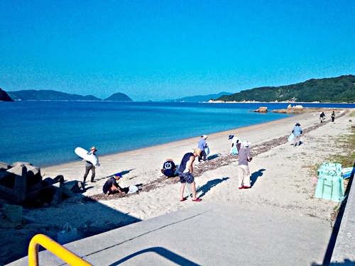アイキャッチ: 白鳥ケ浜（周防大島町）海岸清掃
