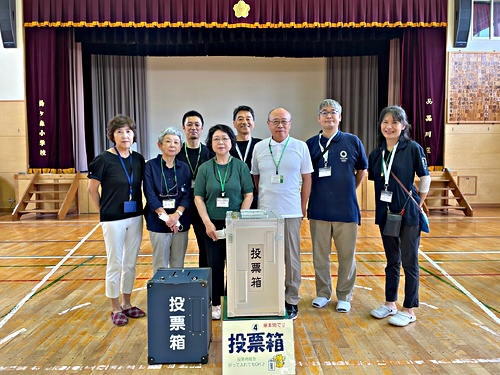 アイキャッチ: R5.6.16 鈴ヶ森小学校で出前模擬選挙