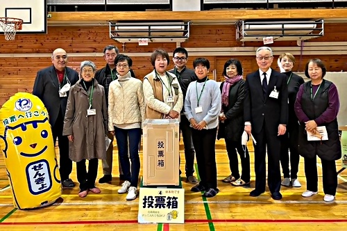 アイキャッチ: R5.12.2  第三日野小学校で出前模擬選挙