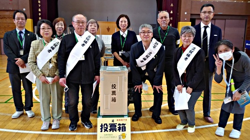 アイキャッチ: R6.3.5 鈴ヶ森中学校で出前模擬選挙