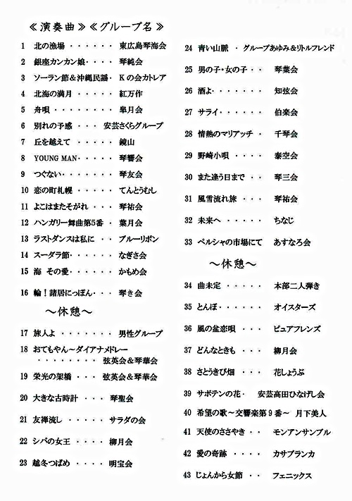 琴伝流大正琴 広島県大会 広島文化学園hbgホール 広島県広島市中区 イベント