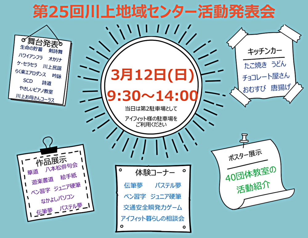 第２５回川上地域センター活動発表会