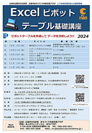 Excel ピボット　テーブル基礎講座