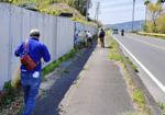 沿岸道路ゴミ拾い