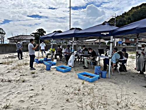岩国市神代港でアマモ場の再生活動体験会を開催しました！